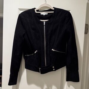 IRO Tatiana black suede jacket